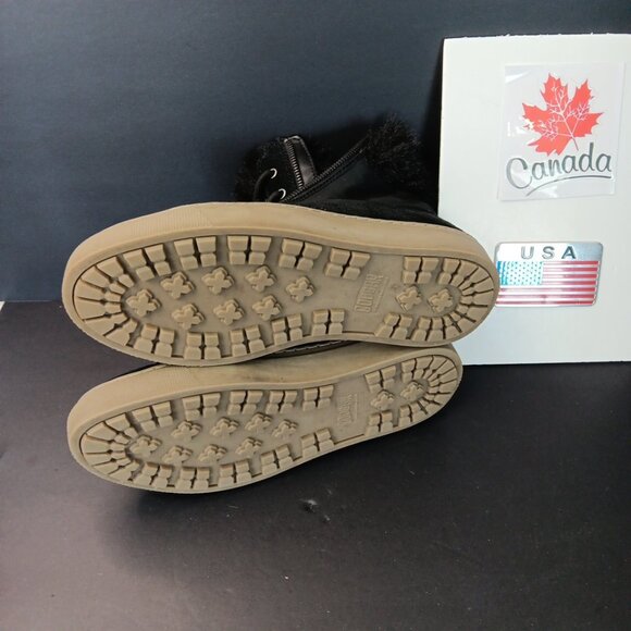 Sz 7.5 Cougar Dubliner Storm Black Suede High Top Sneaker Fur Lined READ VN - Picture 14 of 14